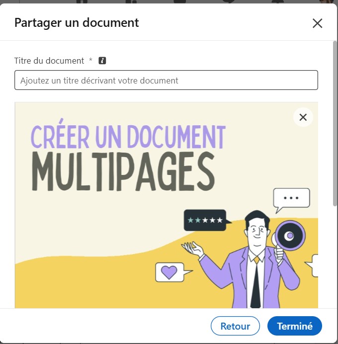 Créez une nouvelle publication et ajoutez votre document PDF